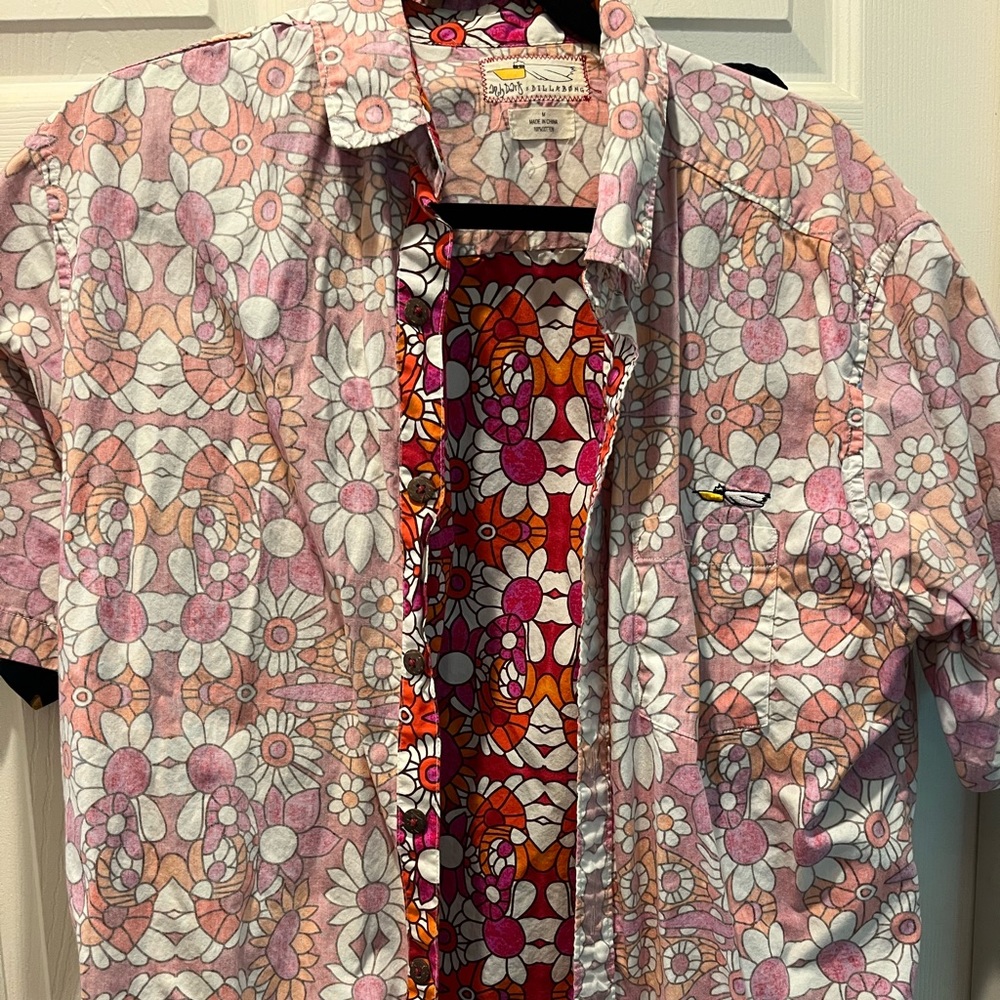 Vintage Billabong floral inside out aloha shirt